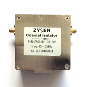 Quality 95 to 105MHz 20dB SMA Isolator SMA Connector VHF band wholesale