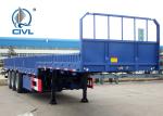 Three Axle Sidewall Semi Trailer , Cargo Semitrailer Semi Truck Trailer