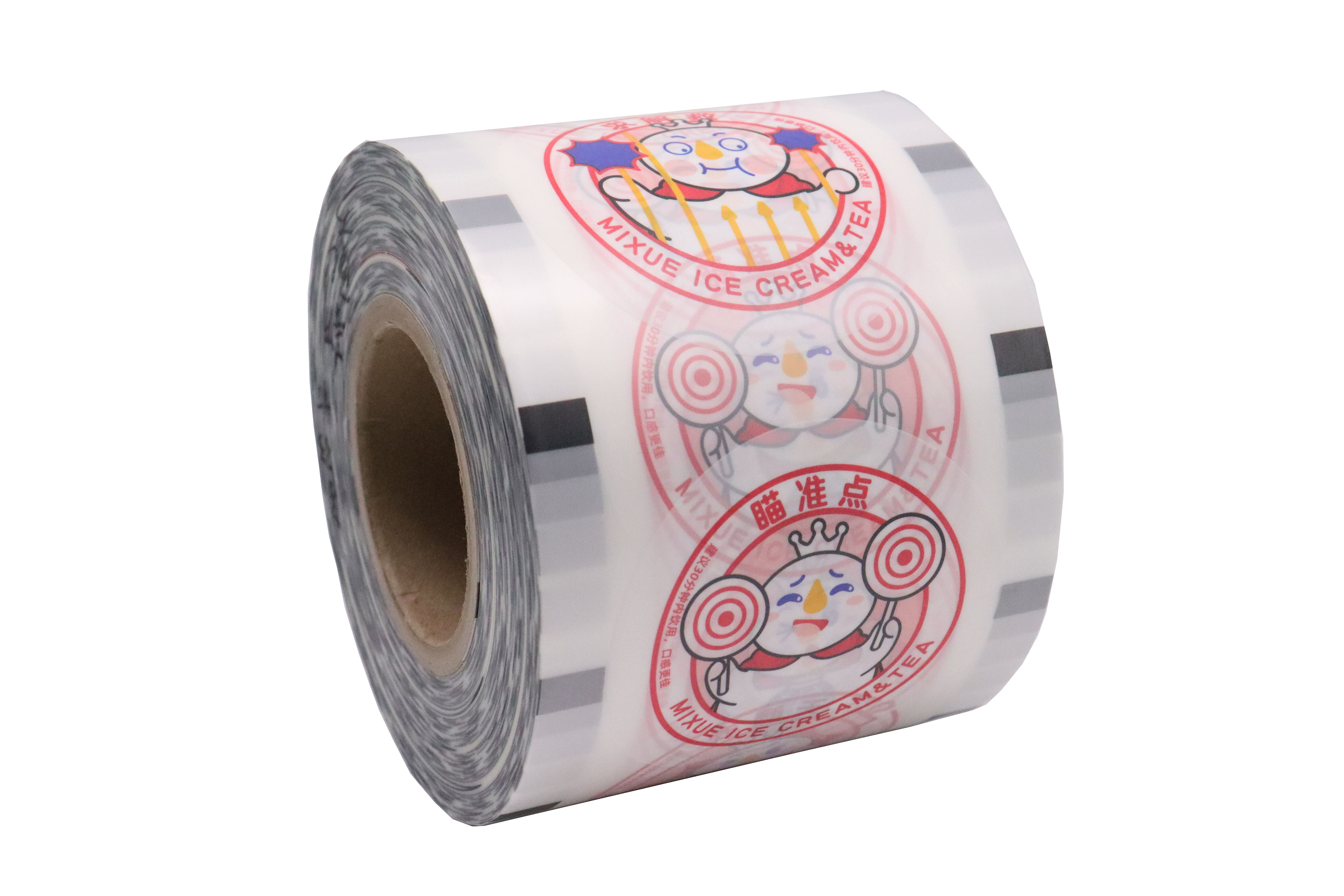Gravure Printing Food Packaging Color Plastic Roll Film Plastic Cup Sealer Film Roll
