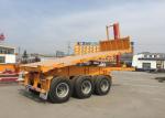 Hydraulic Cylinder Tipper Semi Trailer Dump Truck For 20 Feet Or 40 Feets