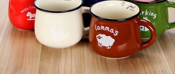 350CC Plain Porcelain Mugs
