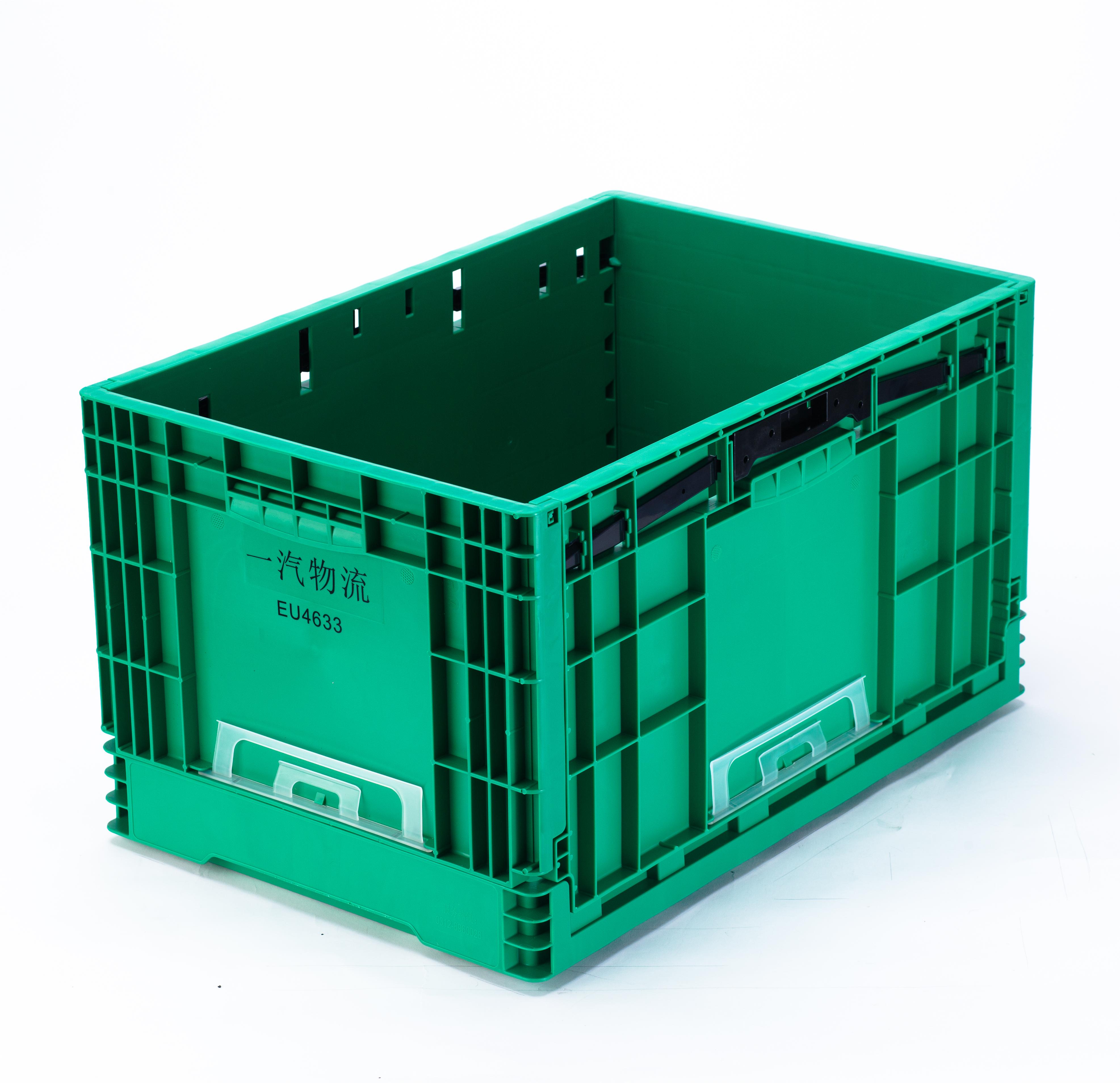 Eco-Friendly PP Crates for Equipment Logistic Foldable Solid Box Plastic Moving Containers