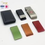 Card Holder Metal Wallet Clip Men Engraved Logo Stainless Steel