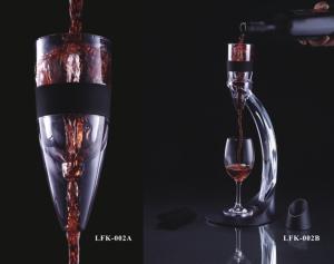 Quality GLOBAL PATENT TWIST Adjustable Wine Aerator Stainless Steel Wine Aerator Decanter LFK-022B wholesale