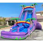 Giant Inflatable Water Slide For Outdoor Party Bounce House Blue Water Slide