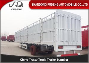 Quality 3 axles cattle trailer fencing type transport livestock trailers for sale wholesale