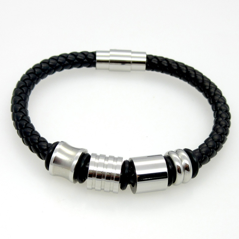Fashion Jewelry Stainless Steel Bracelet Hollow Out Square Pattern Gift Accessories