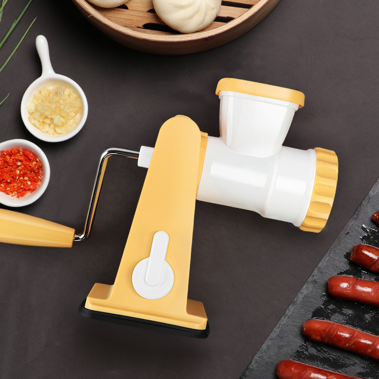 Kitchen Manual Hand Operated Plastic Meat Grinder ABS PP 5kg/H-10kg/H