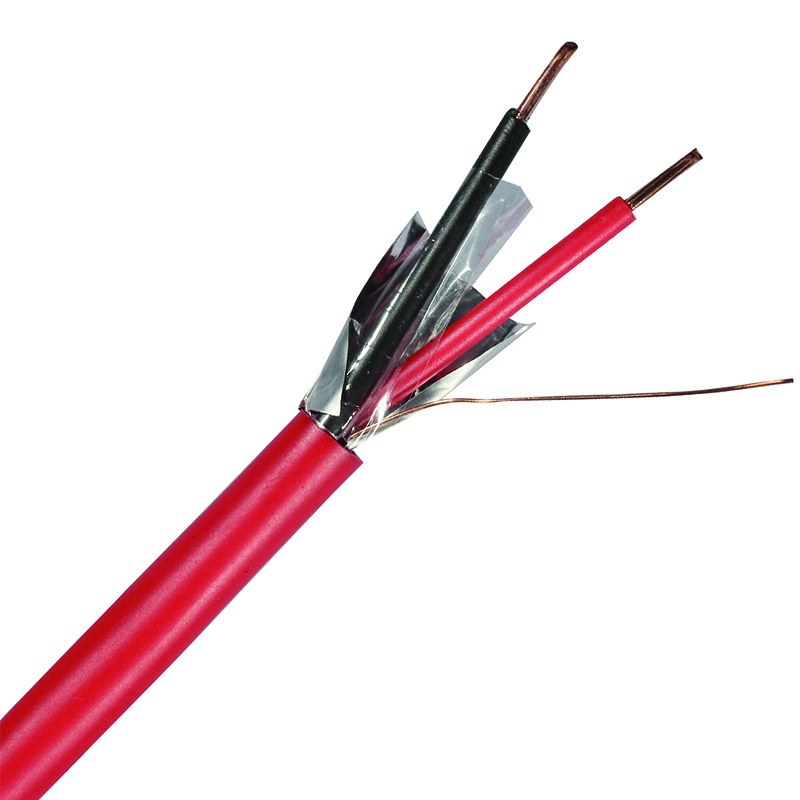 ExactCables UL1424 Bare Copper Wire 1.5mm 2 Core Shield Fire Cable Fire Rated Cable