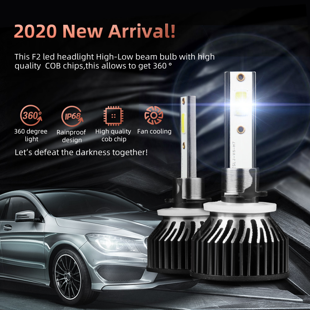 ALL IN ONE Style LED Headlight Bulb with High Brightness and Strong Heat Dissipation