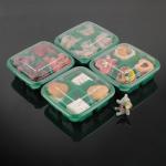 Green Square Pastry Tray Disposable Plastic Dessert Containers