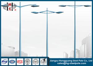 Quality Powder Coated 250W Outdoor Street Lamp Post Hot dip Galvanization wholesale