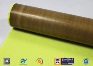 Quality Fireproof PTFE Coated Fiberglass Fabric Adhesive Tapes Heat Insulation wholesale