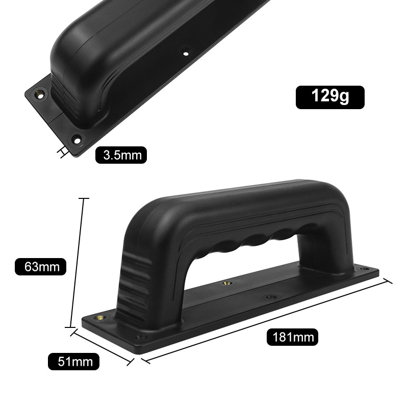 6 Fixing Holes ABS Material Portable Anti Drone Shield with Black Rectangular Handle 129g