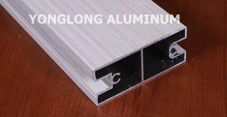 White Wardrobe Aluminium Profile For Cabinets Rectangular Shape
