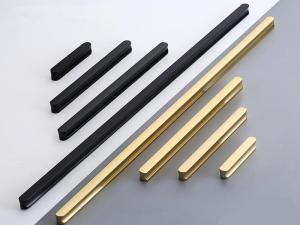 Quality Smple Modern Aluminum long handles Factory Price Top quality plated 1200mm Gold Cabinet Handle wholesale