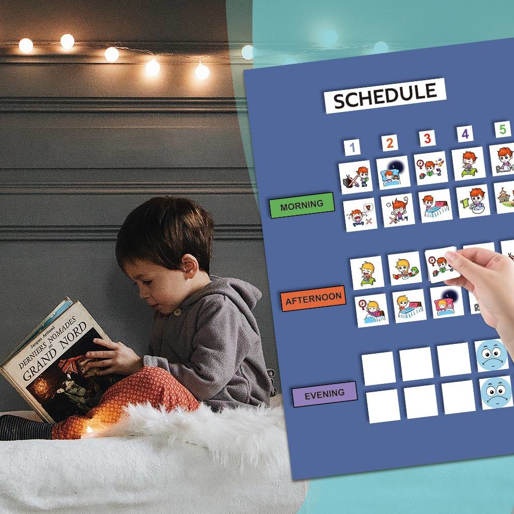 Removable Dry Erase Sticky Daily Behaviour Reward Chart With Stickers Printable