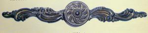 Quality Metal onlays L248mm*W30mm for furniture decoration,zinc alloy,size &amp; finish can be OEM. wholesale