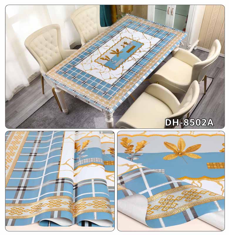 Custom Logo Accepted 80*120cm Direct Plastic PVC Floral Tablecover for Dining Table