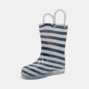 Quality Sea Striped 34EU Waterproof Rain Boots With Handles wholesale