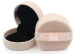 Colorful Faux Suede Jewelry Velvet Box Round Shaped Wedding Ring Box With