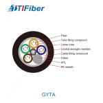 GYTA Fiber Optic Cable Single Jacket Stranded Loose Tube Outdoor Aluminum
