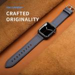 22mm Silicone Leather Watch Strap for iWatch Series 6 5 4 3 2 1 SE Luxury and
