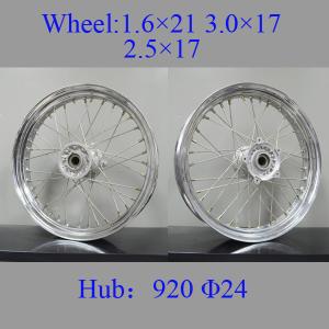 Quality Professional Chrome Spoke Motorcycle Wheels High Strength Impact - Resistant wholesale