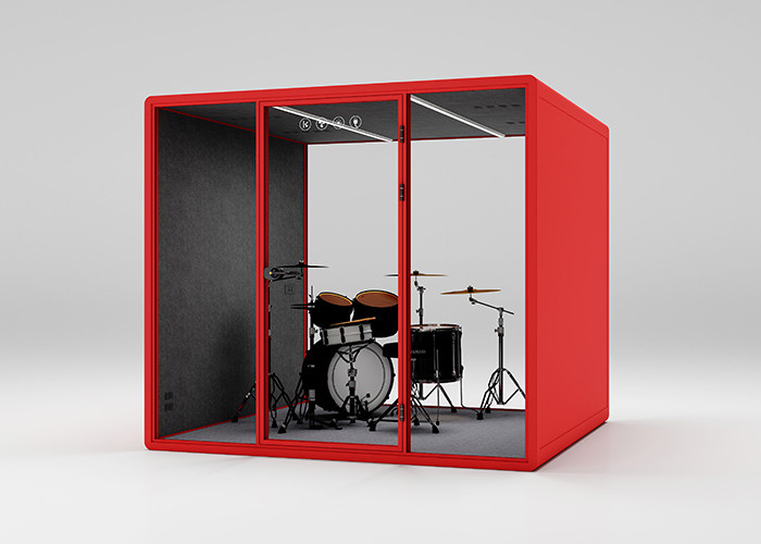 Quiet Space Piano Booth Anti-noise Cabin For Learning Movable Easy Assemble Steel Panel Aluminum Frame