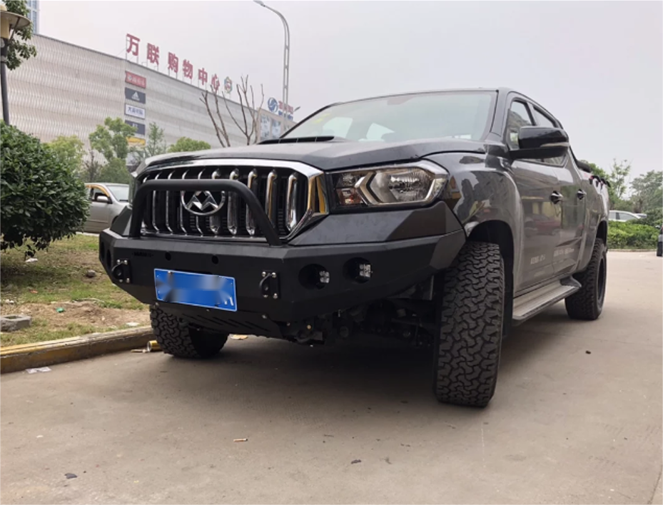 Maxus T60 Pickup Rear Bumper with Tire Carrier and Jerry Can Holder Powder Coating