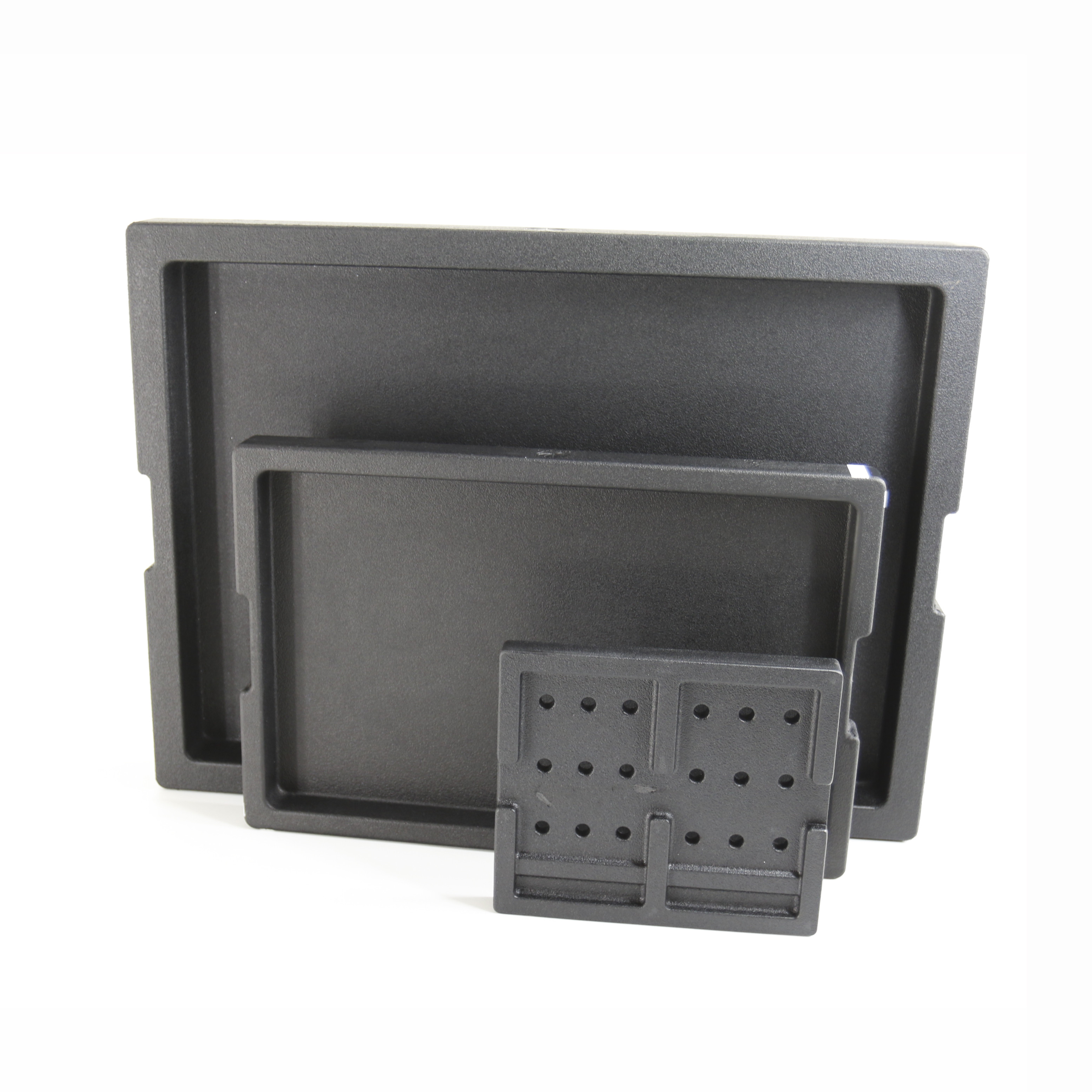 Pink And Black ESD Foam Tray IXPE Foam Packaging Insert Tray For Box Lining