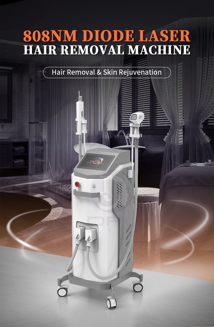 DPL Hot Sale diode laser 755 808 1064 2 in 1 Ipl Hair Removal Nd Yag Laser Tattoo Removal Rf Wrinkle Removal Machine