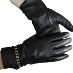 Wholesale classic winter warm real leather gloves