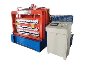 Quality 4 KW Power Roofing Sheet Roll Forming Machine For Three Roofing Sheet wholesale
