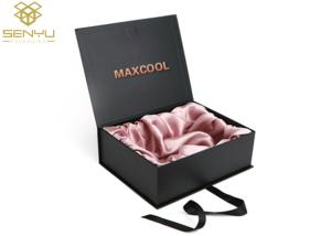 Quality Black Thick Christmas Recycled Cardboard Gift Boxes With Lids Hair Extension Packaging wholesale