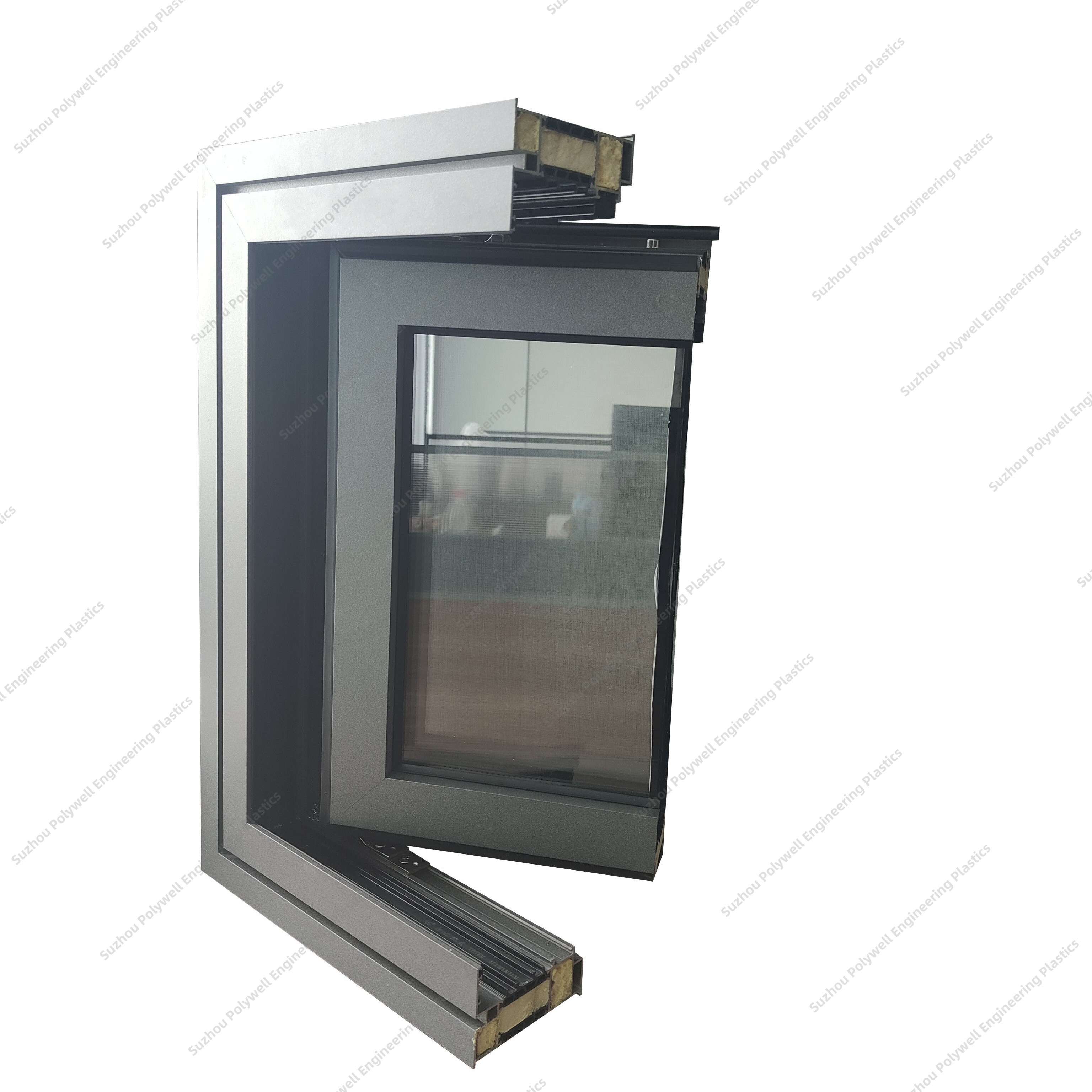 Aluminum Sliding Glass Sound Insulation Strip Window Heat Insulation System Window