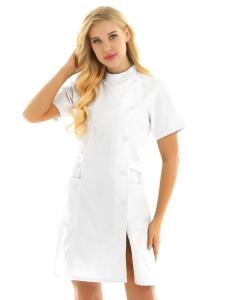 Quality Medical Hospital Uniform Coverall White Nurse Uniform Dress wholesale