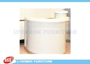 Quality Company Executive Wooden White Reception Desk MDF With logo Printing wholesale