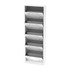 Wooden shoe cabinet with five door