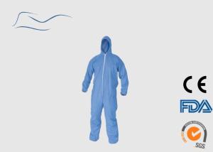 Quality Elastic Wrist Style Waterproof Disposable Coveralls CE120 Certification wholesale