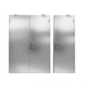 Quality Weather Resistant Hospitals Steel Doors Soundproofing Pre Hung Swing Out Garage Doors wholesale