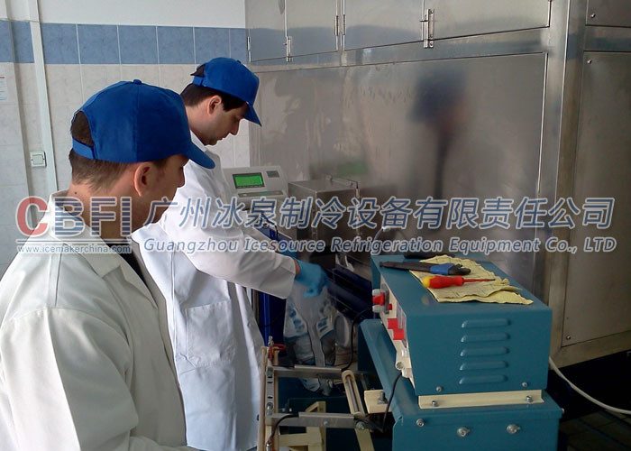 22*22*22mm R507 Refrigerant Ice Cube Machine For Indonesia Ice Plant