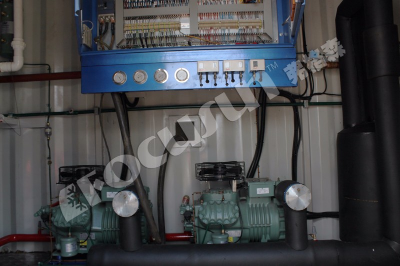 10 Ton Daily Capacity Containerized Direct Refrigeration Block Ice Machine