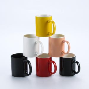 Quality 330ml Milk White Porcelain Sublimation Drinking Water Mug 11oz wholesale