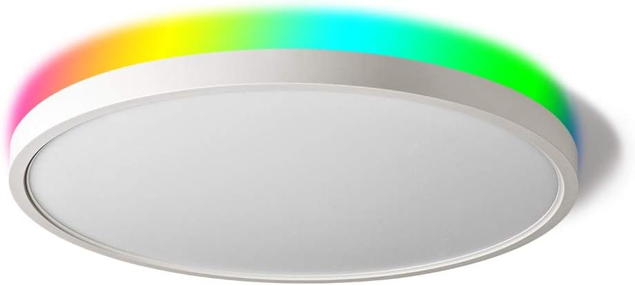 Round RGBIC LED Ceiling Light With 1800 Lumens Brightness Dimmable Function