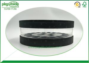 Quality Cosmetics Circular Clear PVC Tubes Packaging Clear Window Paper Tube wholesale