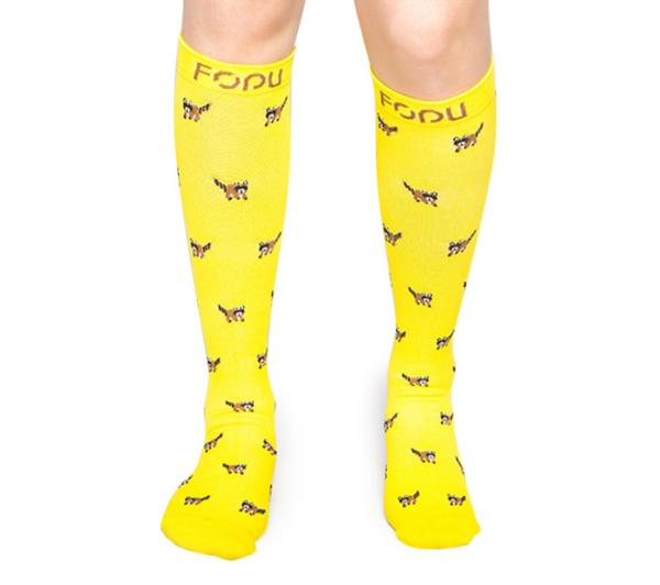 Yellow Youth Sports compression socks yoga Knee High Socks Ultra Running
