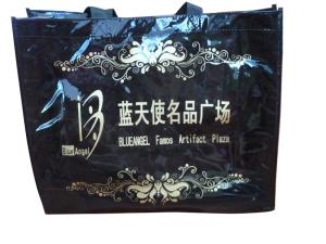 Quality Balck Transparent PP Shopping Bag, Fabric Carrier Bags 45cm * 40cm * 12cm wholesale
