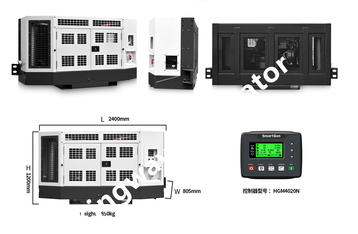 18KVA Clip On Diesel Engine Genset Generator For Reefer Containers