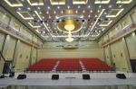 Rise Mounted Retractable Wood Bleachers / Conference Hall Telescopic Seating